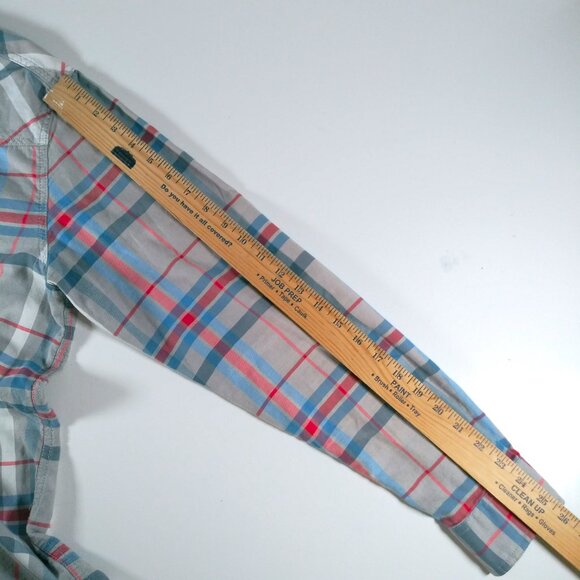 Red Camel Vintage 90's Pearl Snap Multicolor Long Sleeve Shirt Western - Picture 10 of 10